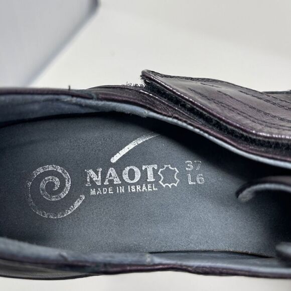 Naot Womens Comfort Shoes Hook/Loop Straps Closed Toe Purple EU 37 - Picture 8 of 8
